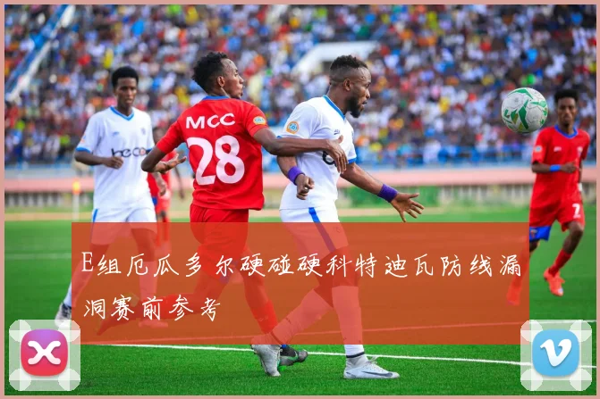 E组厄瓜多尔硬碰硬科特迪瓦防线漏洞赛前参考